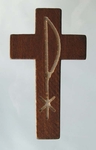 Kreuz dunkel Pax gefräst   C 80 / 45 / 8 mm
